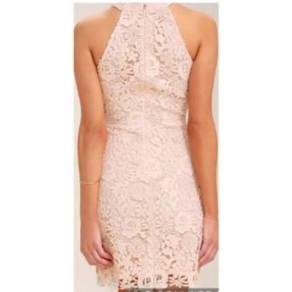 Lulu's Love Poem Lace Mini Dress in Light Pink - XS - Picture 13 of 16